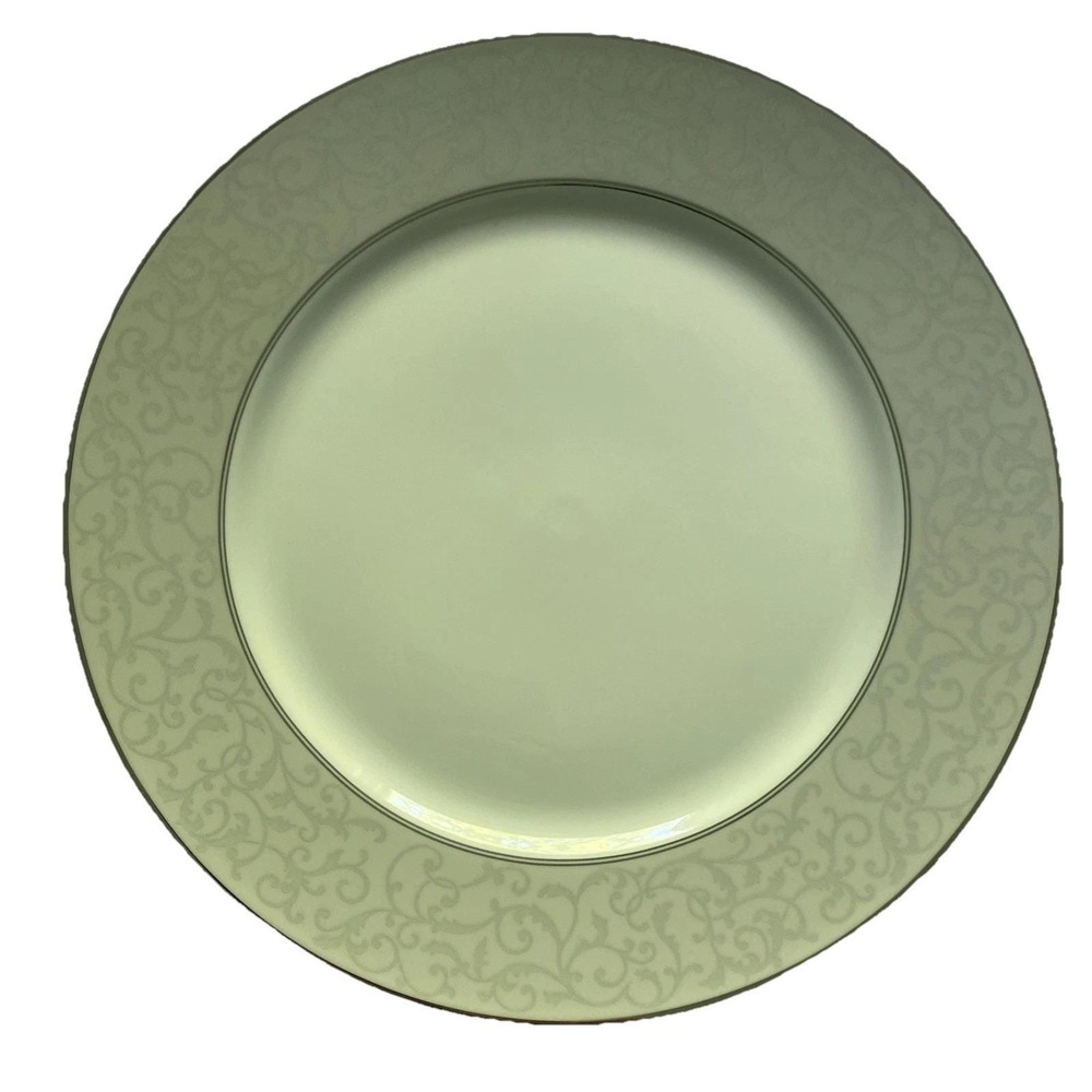 NWT Mikasa Parchment L3428 Fine China Round Buffet Serving Platter 12"